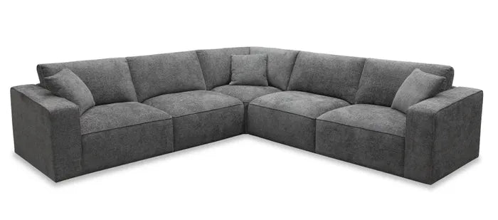 EL Hilton Fabric Upholstered Cnr 5 seater Sofa