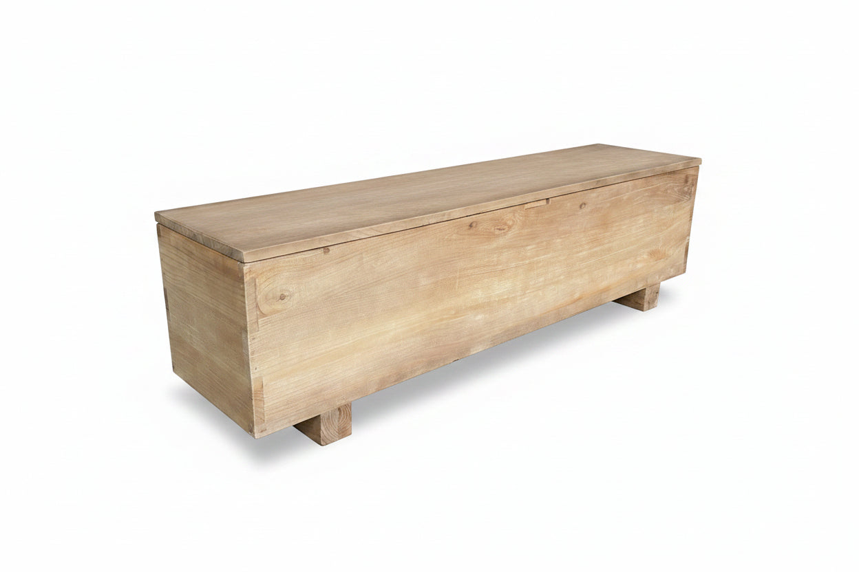 MF Block Solid Timber Storage Bench