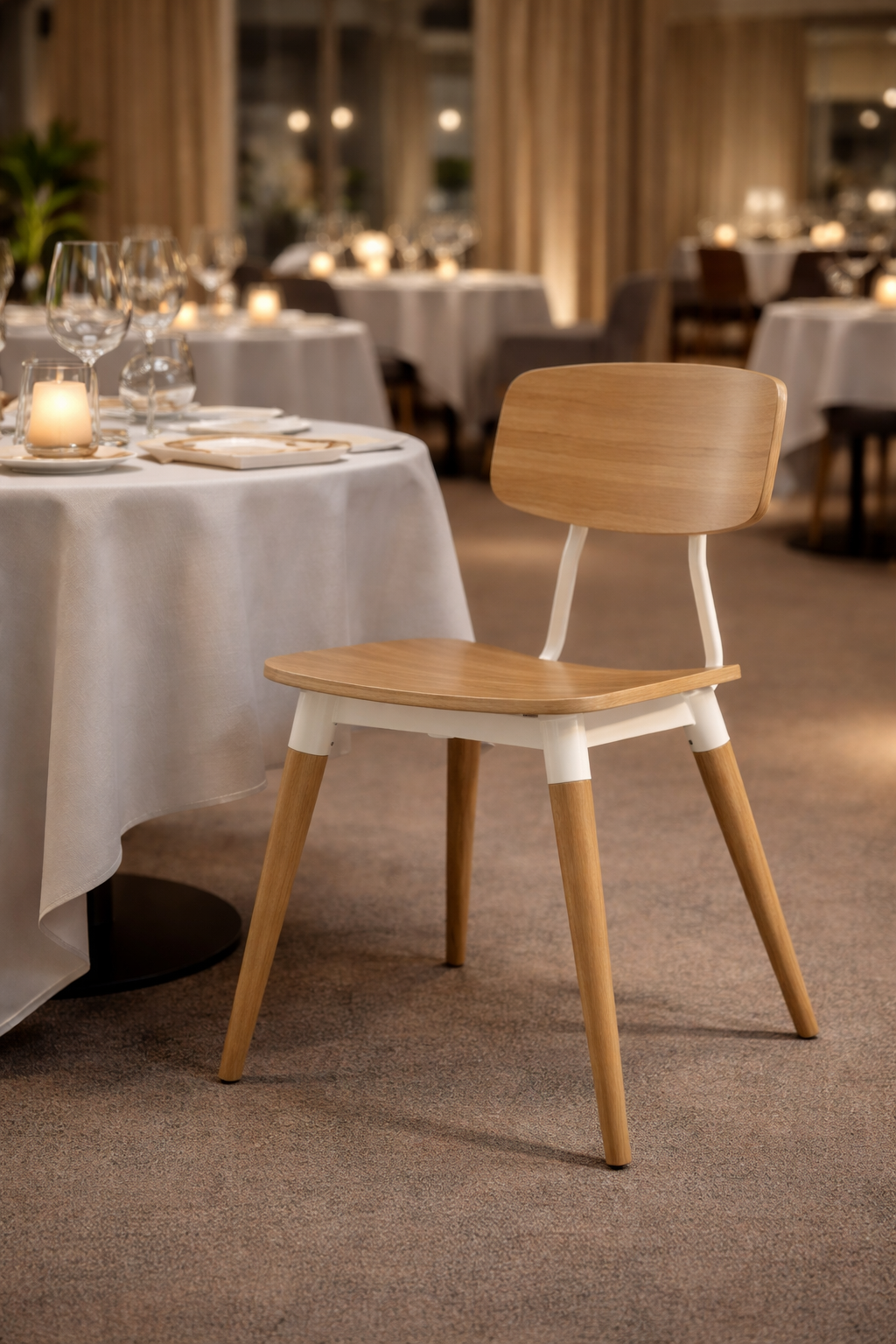 MF Alpine Timber Leg Dining Chair