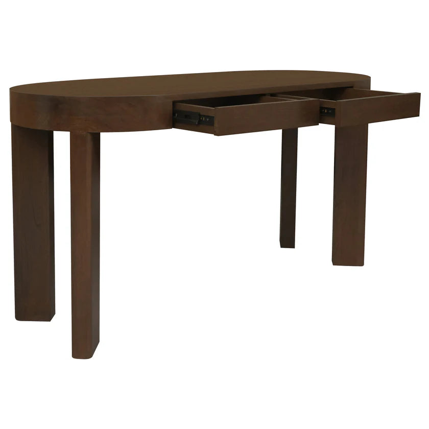 CT Brentwood Solid Timber 2 Drawer Home Office Desk