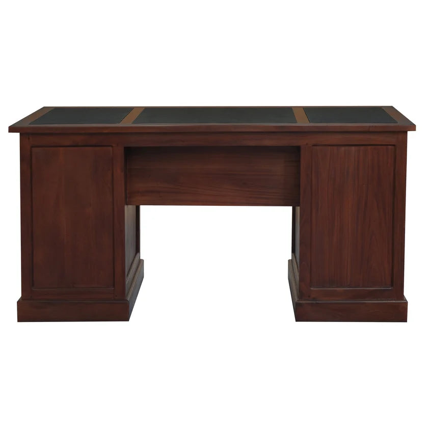 CT Tasmania Solid Timber 1 File Door 6 Drawer Executive Desk