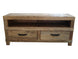 MF Industrial Iron Recycled Timber 2 Drawer Entertainment Unit