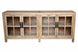 MF Recycled Elm Timber Sideboard with 4 Glass Doors