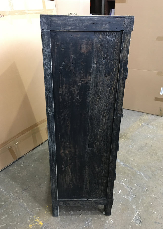 MF Industrial Iron Recycled Timber 10 Drawer Chest