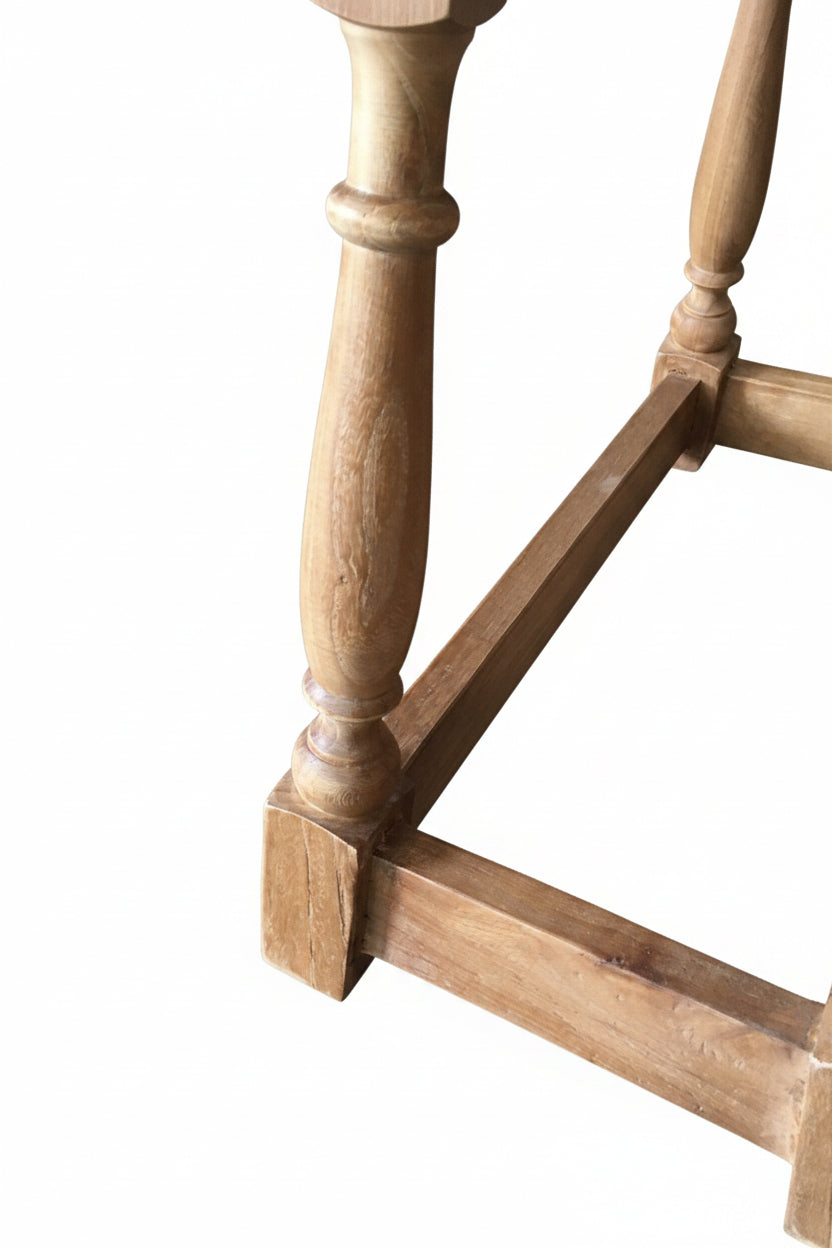 MF Charles Solid Recycled Timber Dining Stool