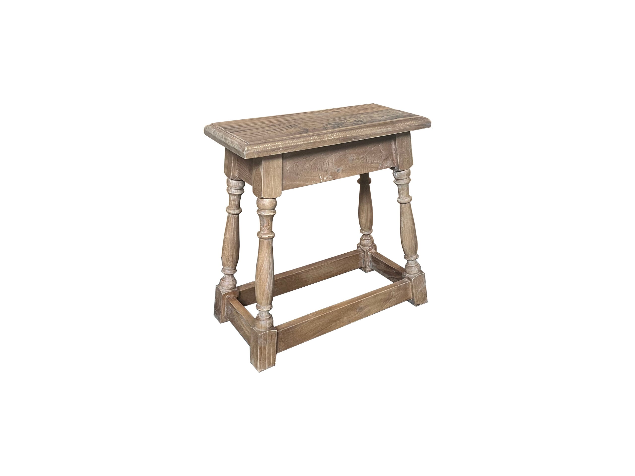 MF Charles Solid Recycled Timber Dining Stool