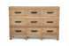 MF Industrial Iron Solid Timber 9 Drawer Sideboard