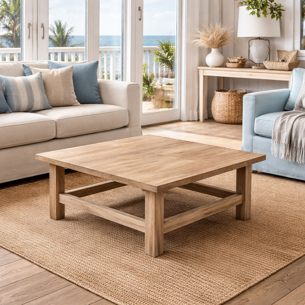 MF Pioneer Solid Timber Square Coffee Table