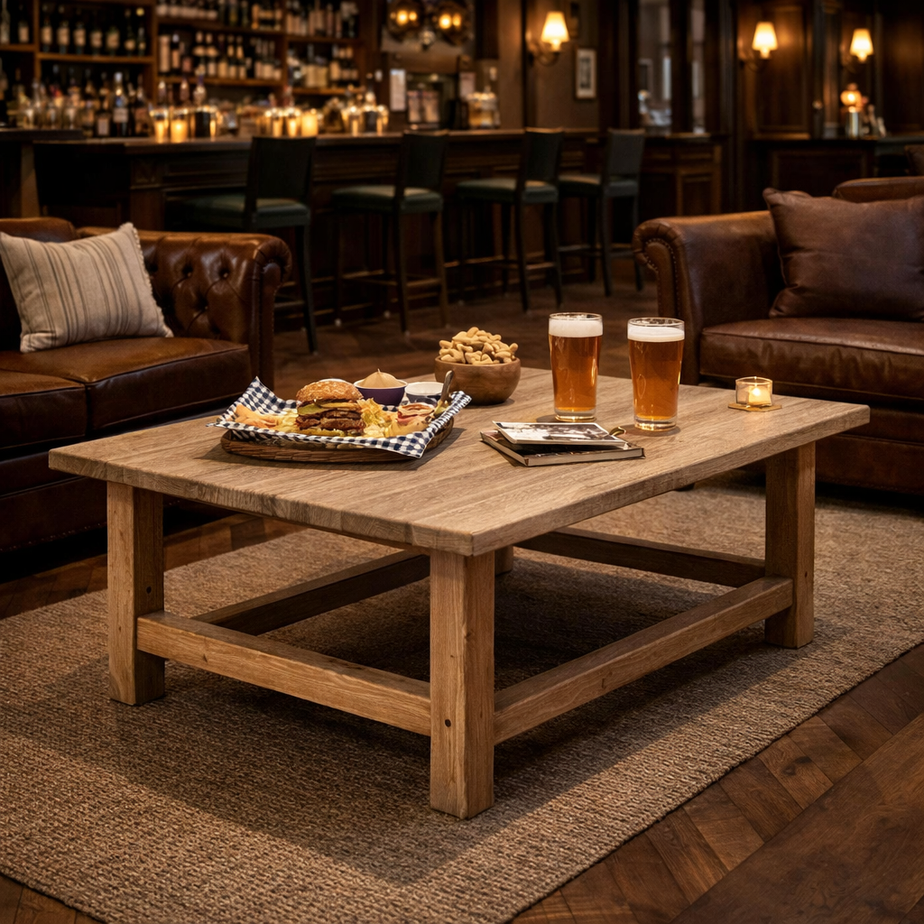 MF Pioneer Solid Timber Rectangular Coffee Table