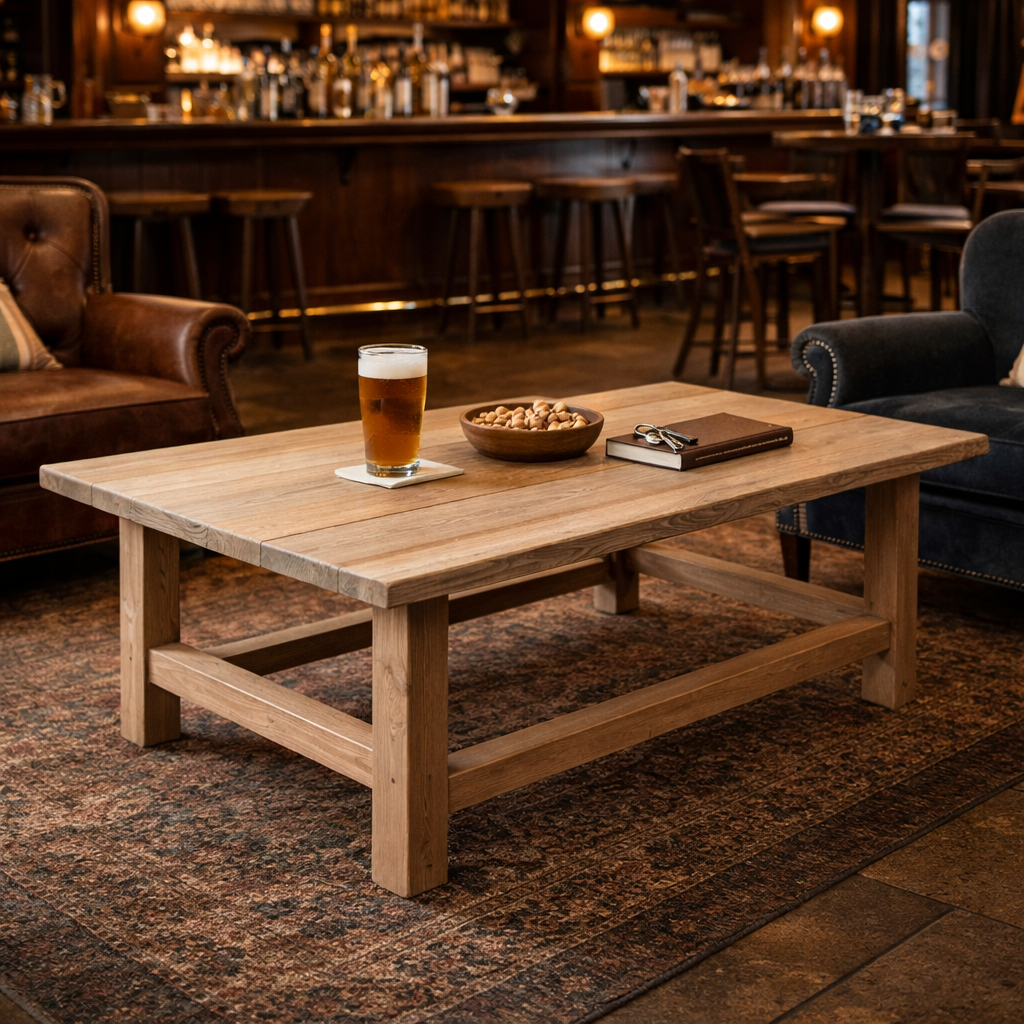 MF Pioneer Solid Timber Rectangular Coffee Table