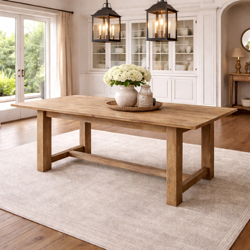 MF Farmhouse Recycled Elm Timber Dining Table
