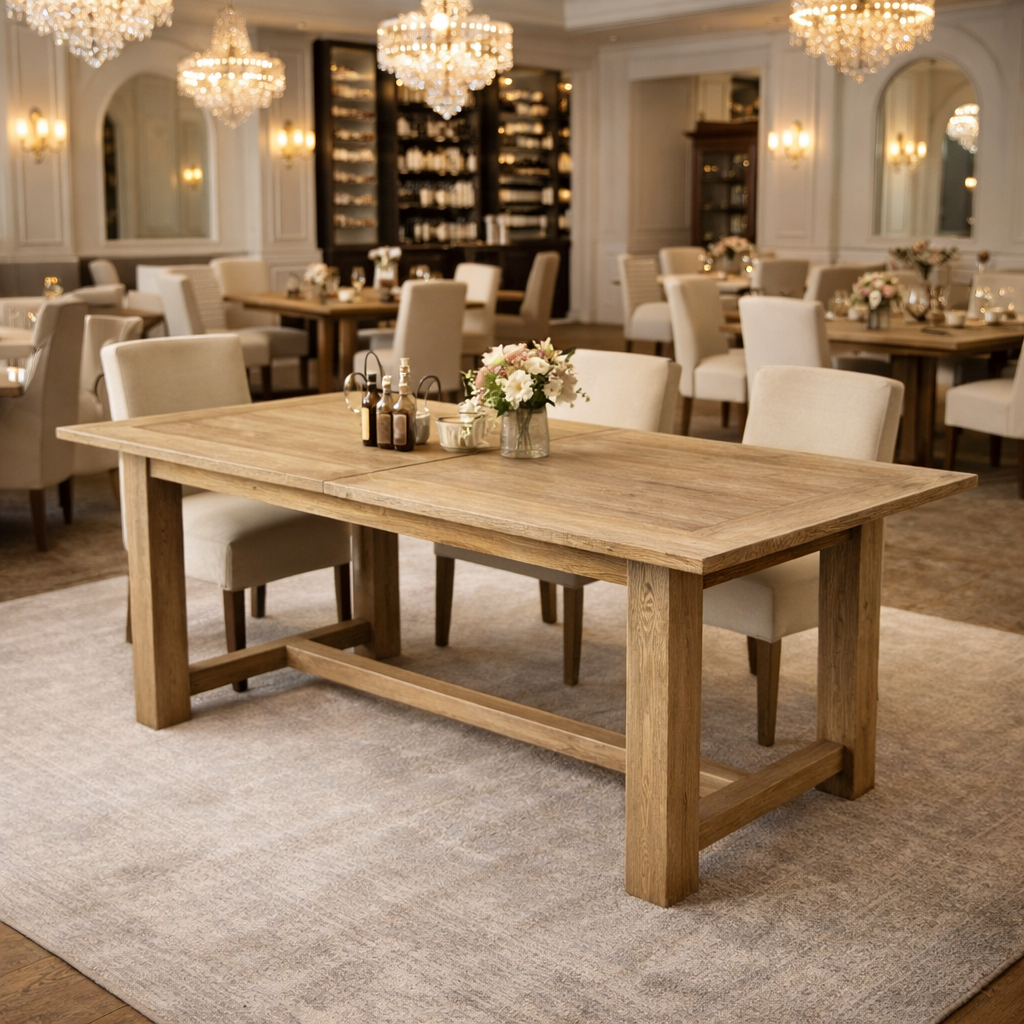 MF Farmhouse Recycled Elm Timber Dining Table