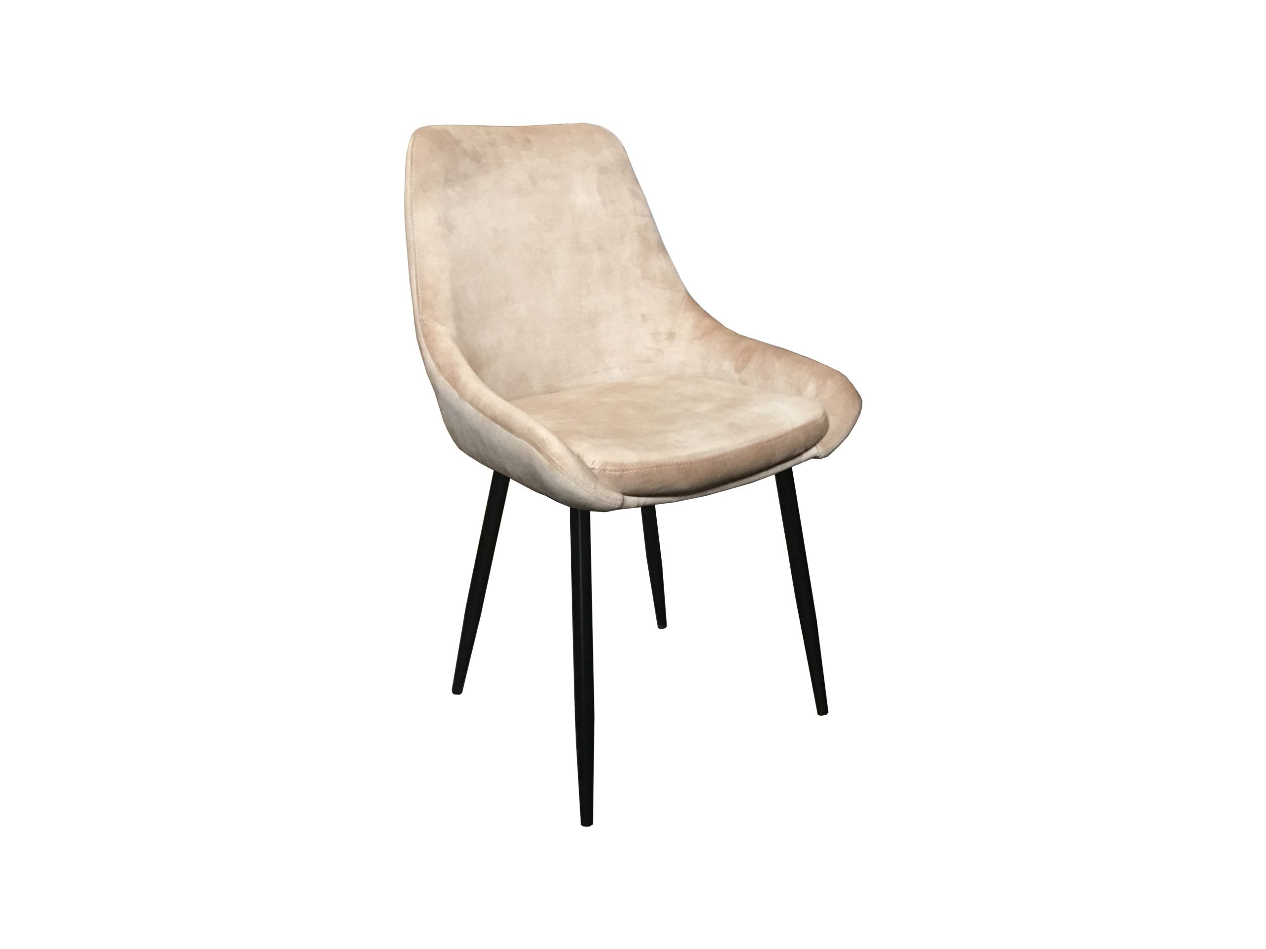 MF Madeleine PU Leather Upholstered Metal Leg Dining Chair