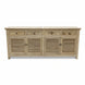 MF Recycled Elmwood Louvre 4 Drawer & 4 Door Sideboard