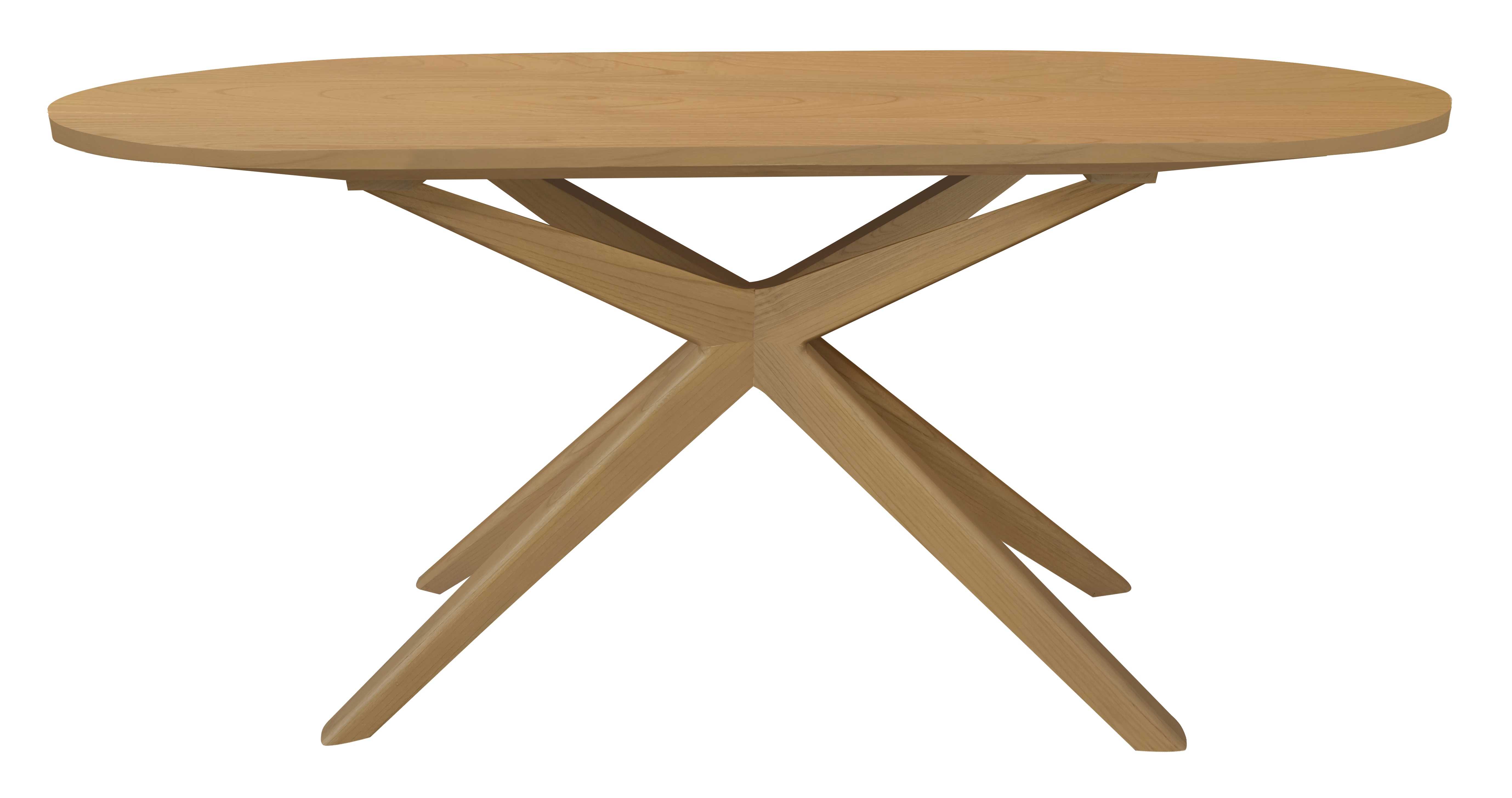 CT Apollo Solid Oak Timber Oval Dining Table