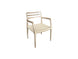 MF Porter Ladder Back Solid Timber Frame Woven Rope seat Dining Armchair