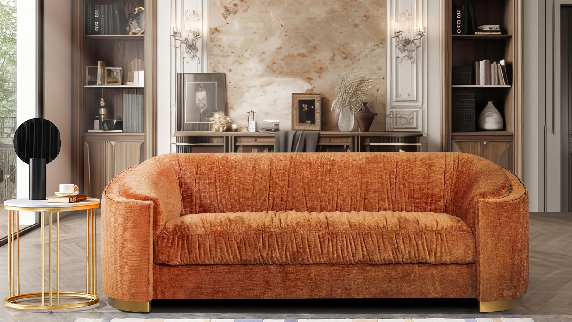 BT Duomo Fabric Upholstered 3 Seater Sofa