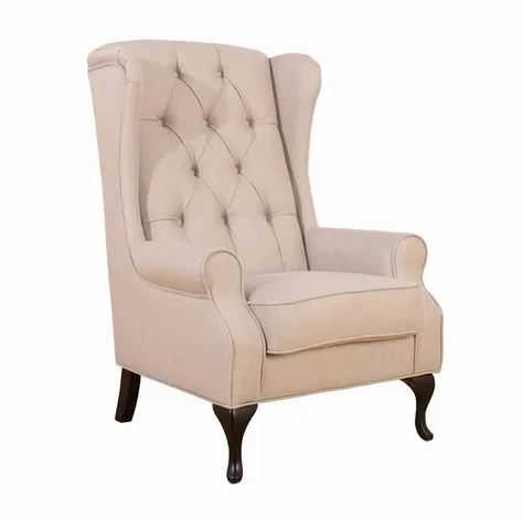 EL Belen Fabric Upholstered Wing Chair