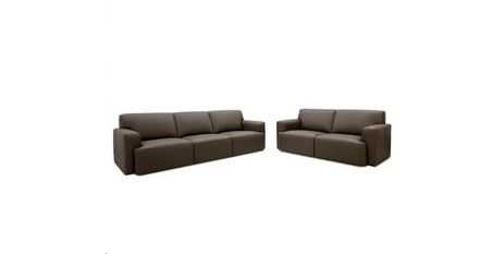 EL Castelli 3 Seater + 2 Seater Leather Lounge Set