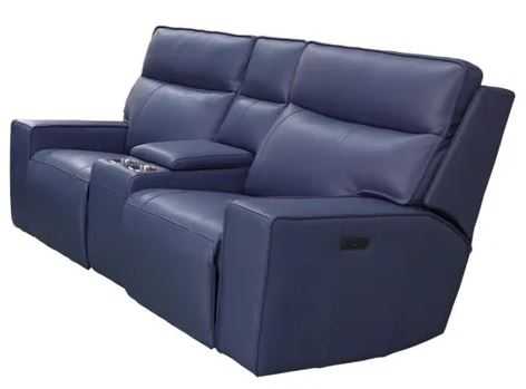 EL Hurlingham 2 Seater Electric Recliner Leather Lounge with Console
