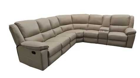 EL Simoca Leather Modular Lounge with Recliners