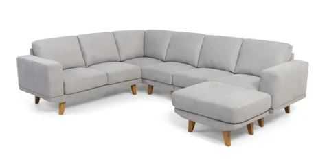 EL Rufino Fabric Upholstered Corner Suite