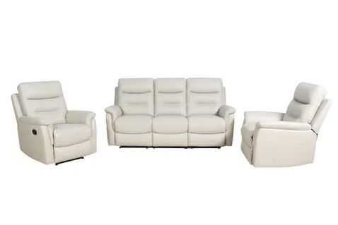 EL Hondo 3 Seater + 2 Single Seater Leather Recliner Lounge Set