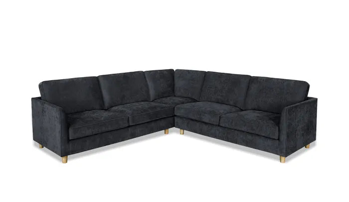 EL New York Fabric Upholstered Cnr 5 seater Sofa