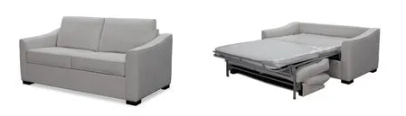 EL Lachlan 2 Seater Leather Upholstered Sofa Bed