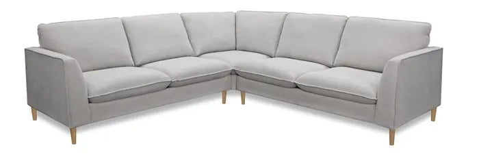 EL Leo Lexus Fabric Upholstered 5 Seater Cnr Sofa