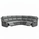 EL Rossie Fabric Upholstered 6 Seater Corner Recliners Lounge Suite