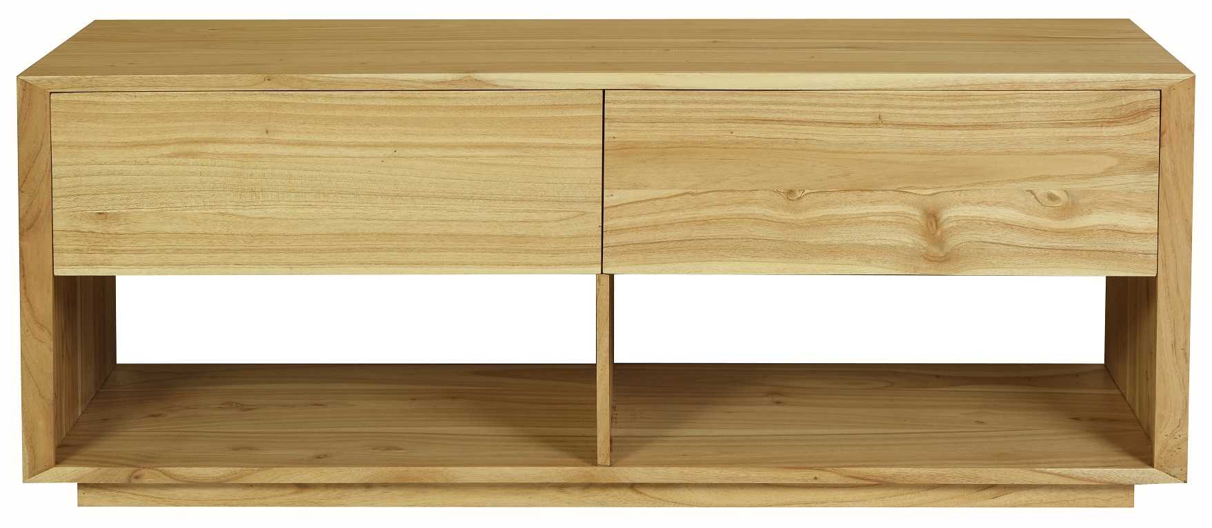 CT Oscar 2 Drawer Entertainment Unit in Natural