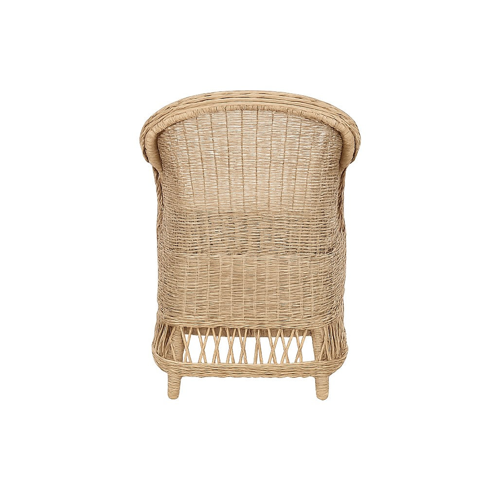 CR Ohana Wicker Outdoor Dining Armchair with Cushion