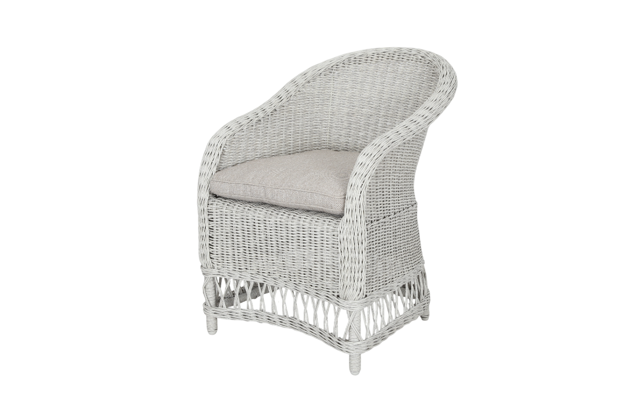 CR Ohana Wicker Outdoor Dining Armchair with Cushion