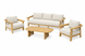 CR Moana 4 Piece Outdoor Lounge Set with Cushion