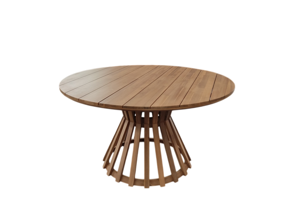 CR Moana Solid Hardwood Round Outdoor Dining Table