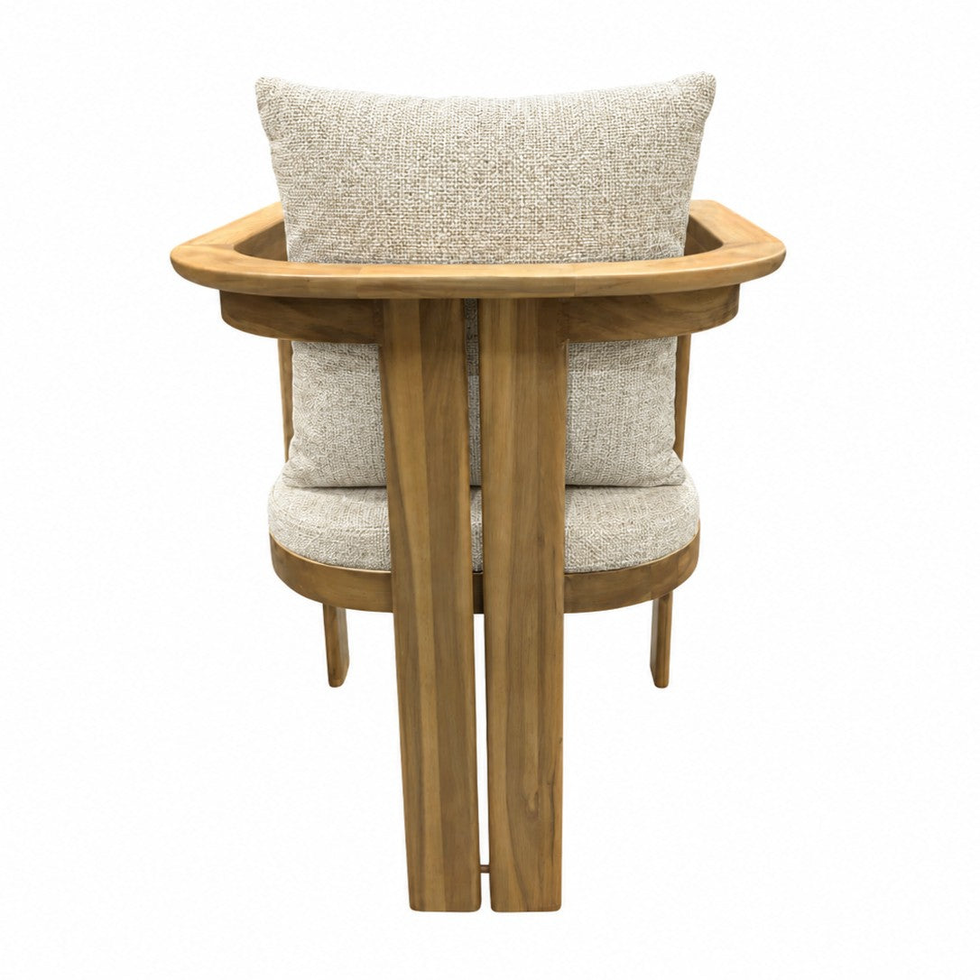 CR Moana Solid Timber Outdoor Dining Armchair with Cushion
