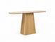 MD Elegant Solid Timber Base Natural Stone Top Hall Table
