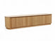 MD Elegant Solid Timber Natural Stone Top 4 Door TV Unit