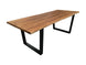 MF Cabin Solid Timber Top Metal Framed Dining Table