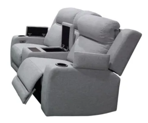 EL Funes 2 Seater Fabric Electric Recliner Sofa Set