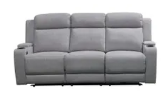 EL Funes 3 Seater Fabric Recliner Sofa