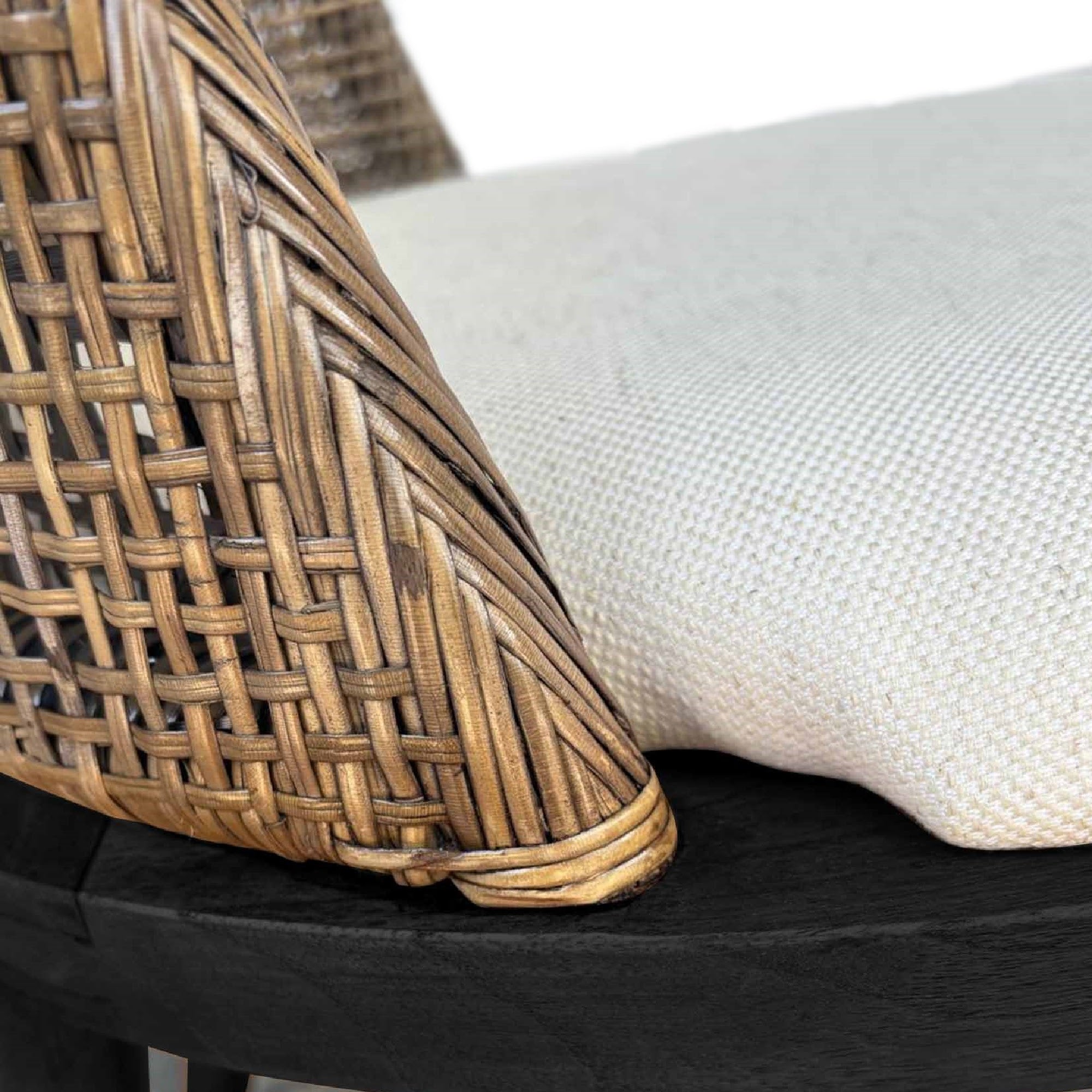 CR Tampa Timber Framed Rattan Dining Chair