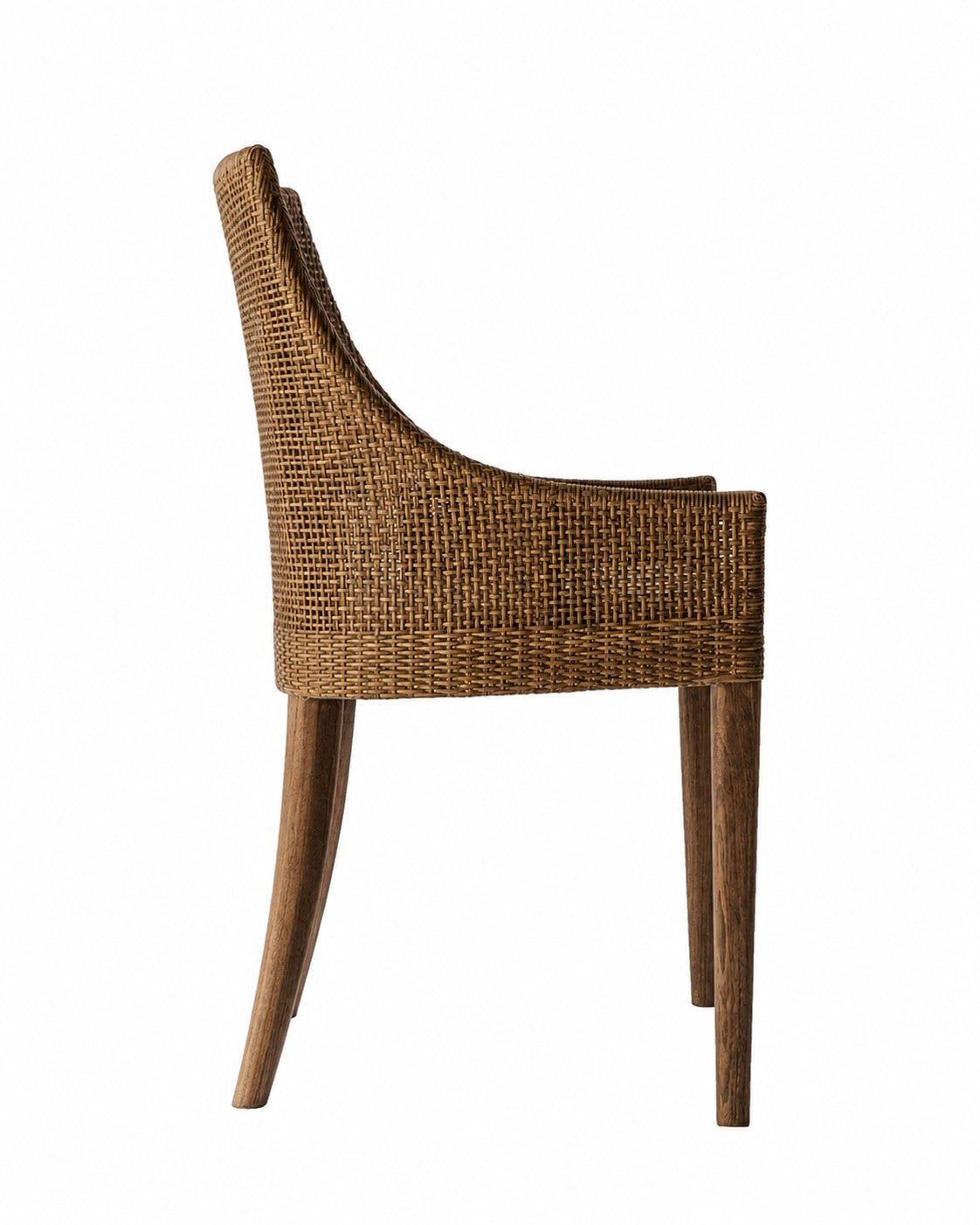 CR Tennessee Timber Framed Rattan Dining Chair