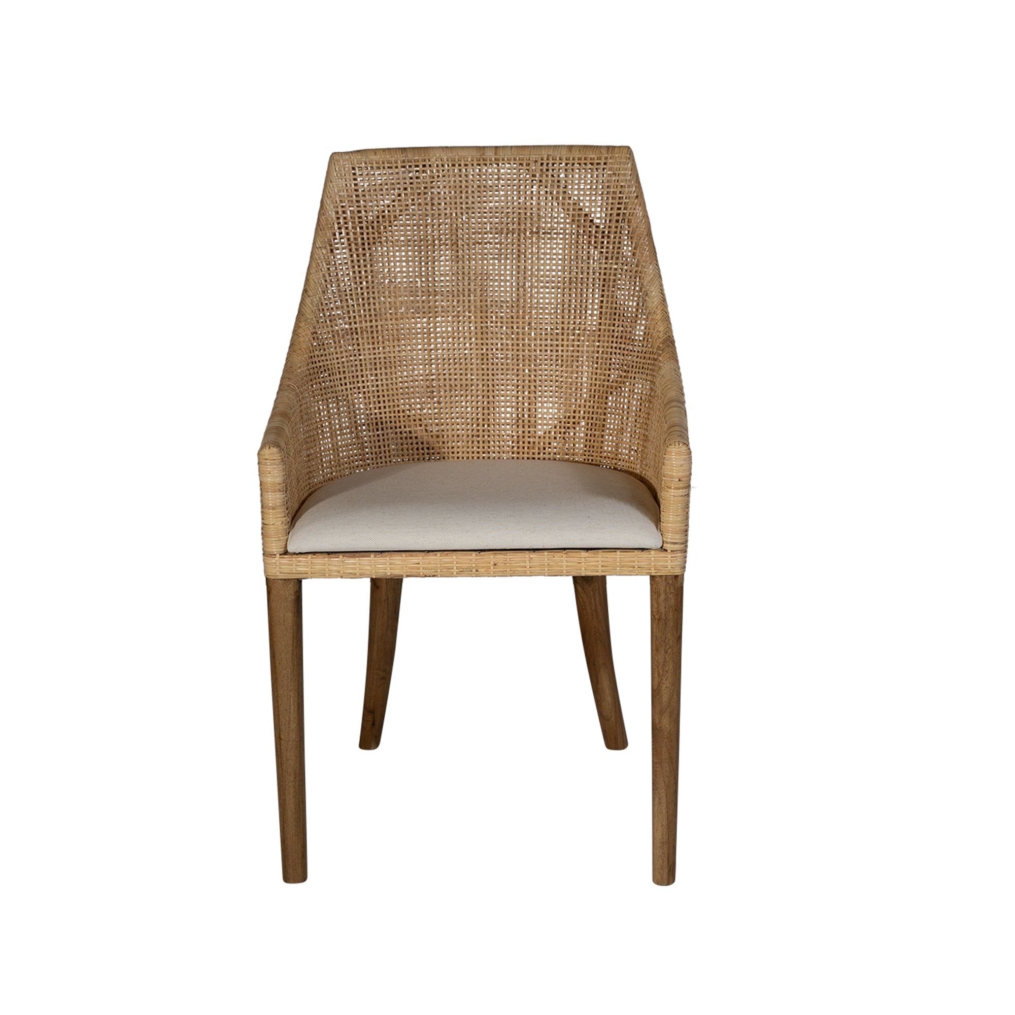 CR Tennessee Timber Framed Rattan Dining Chair