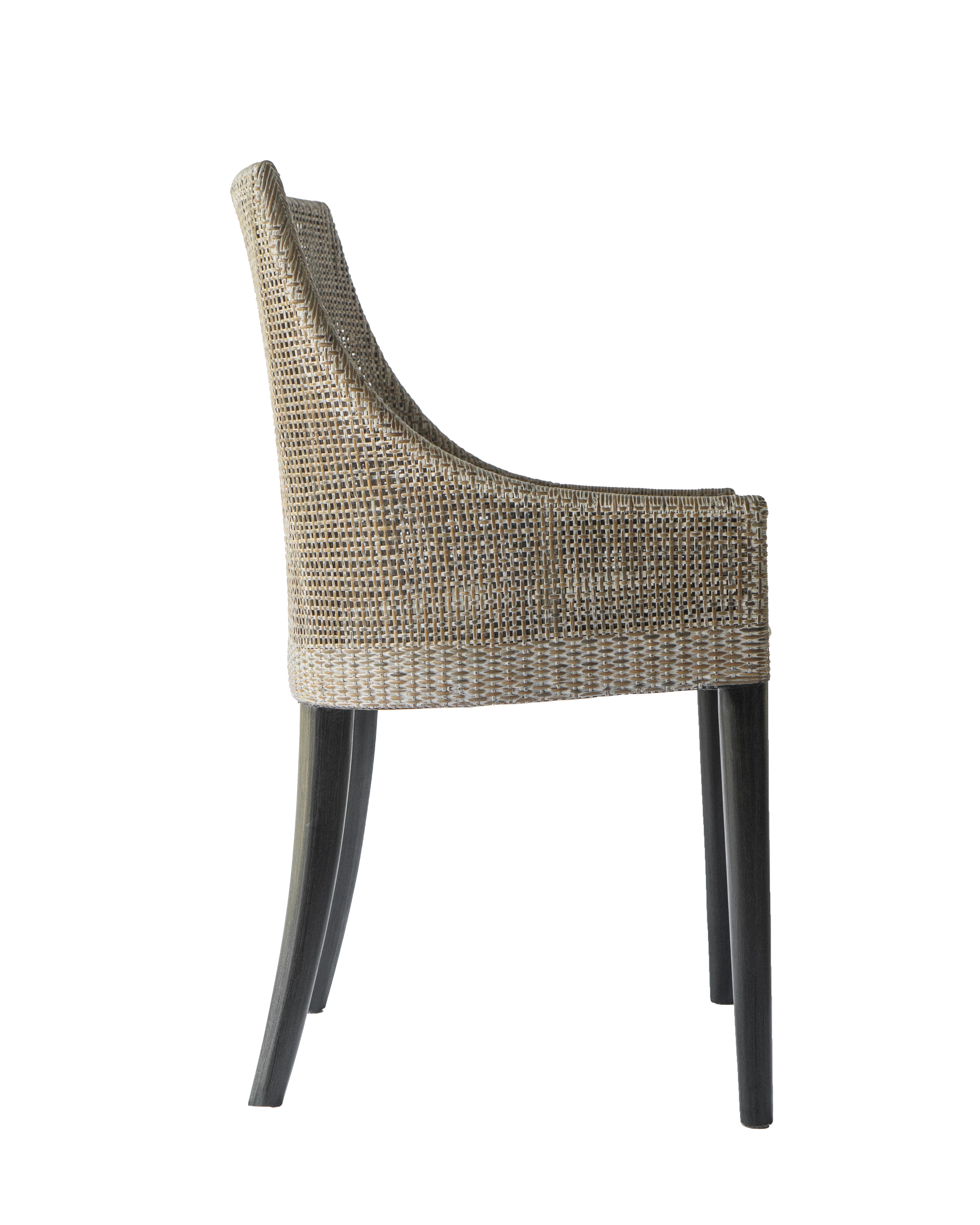 CR Tennessee Timber Framed Rattan Dining Chair