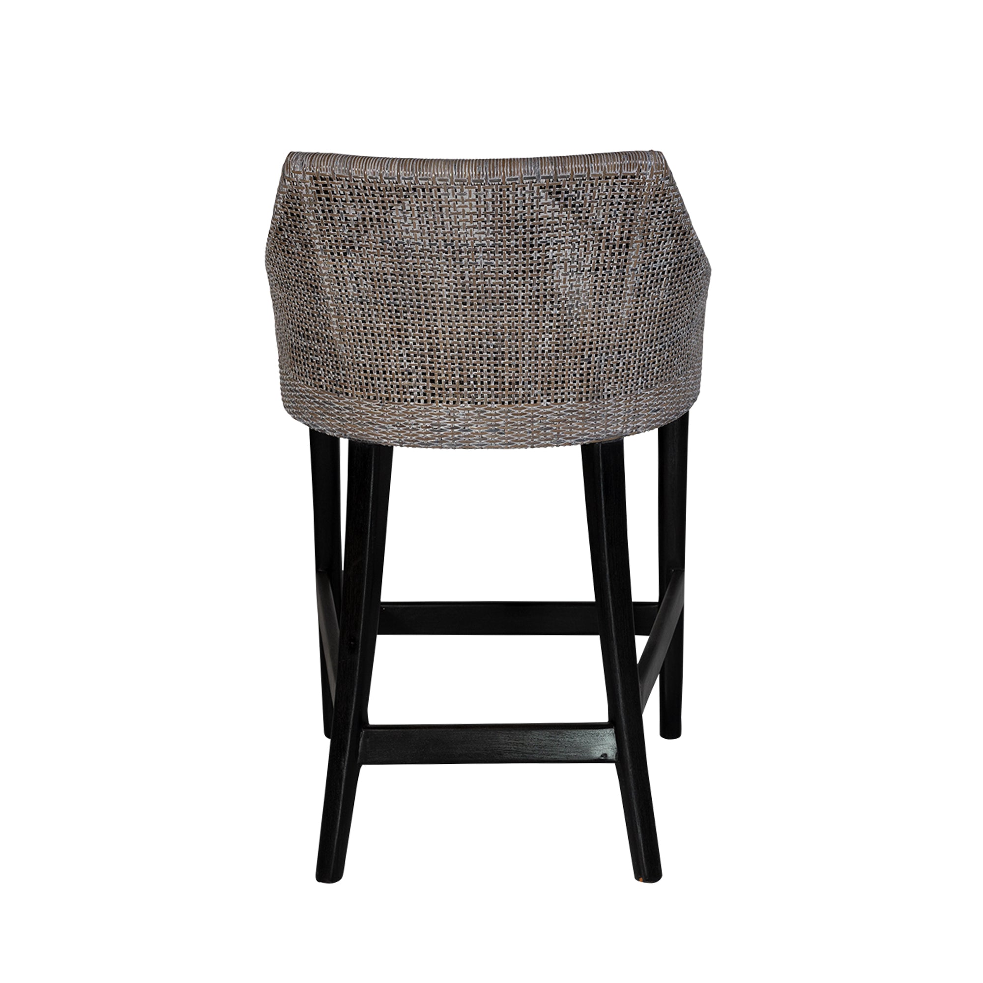 CR Tennessee Timber Frame Rattan Counter Stool