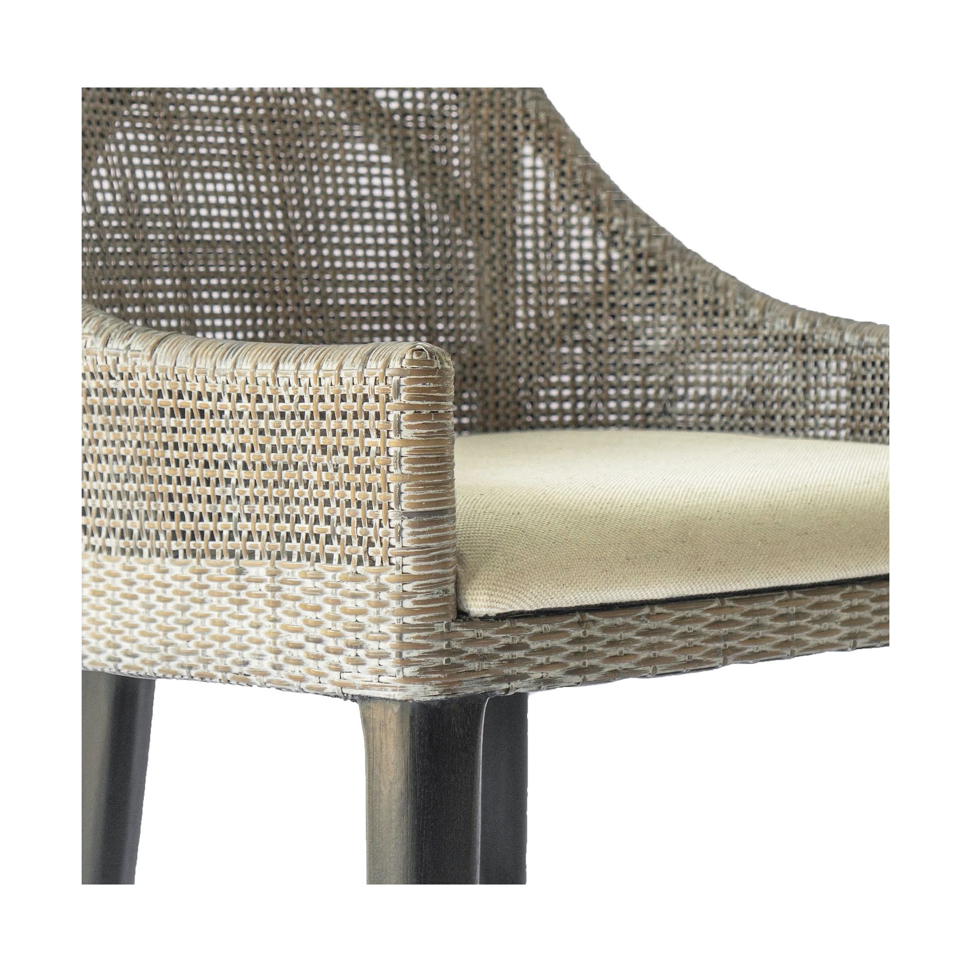 CR Tennessee Timber Frame Rattan Counter Stool