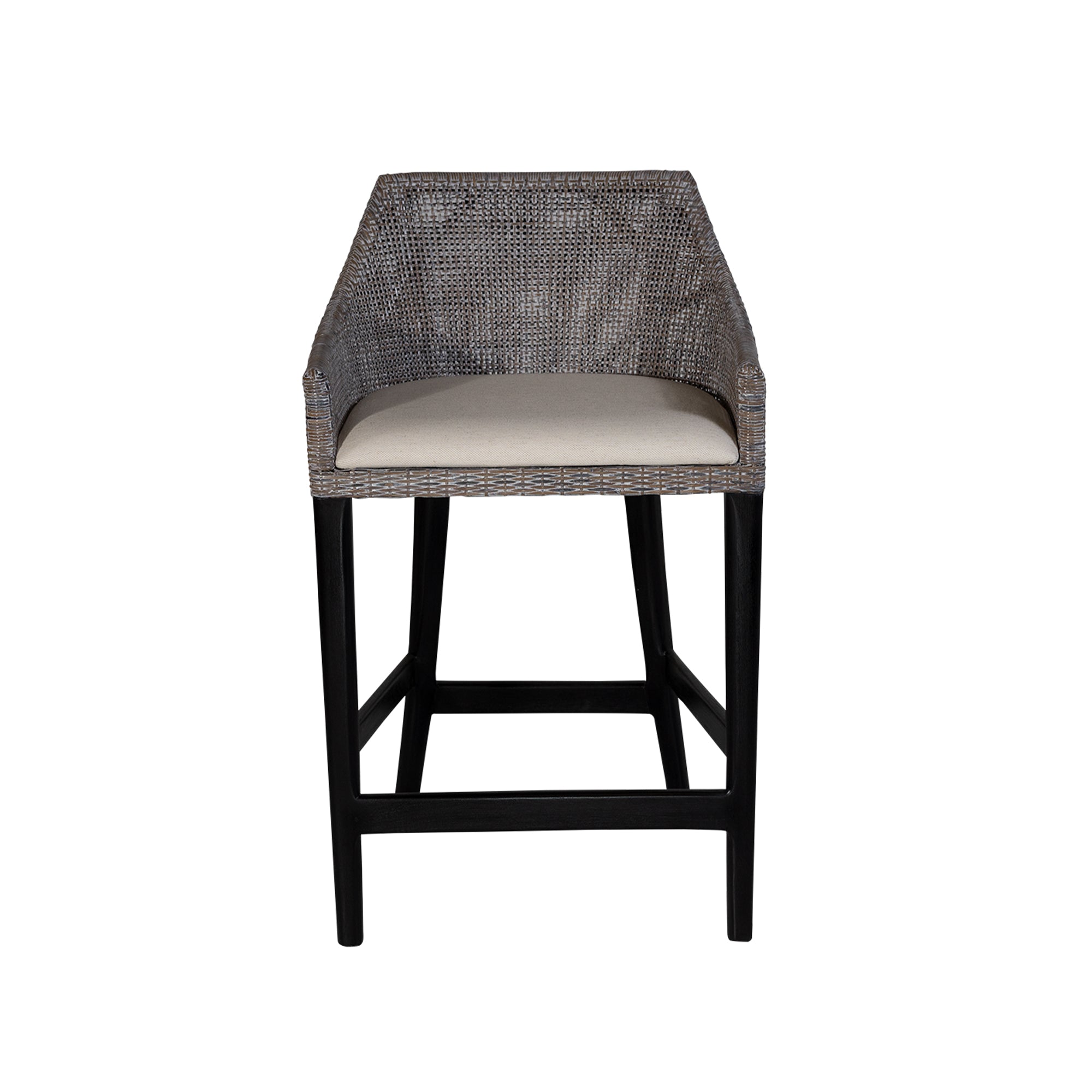CR Tennessee Timber Frame Rattan Counter Stool