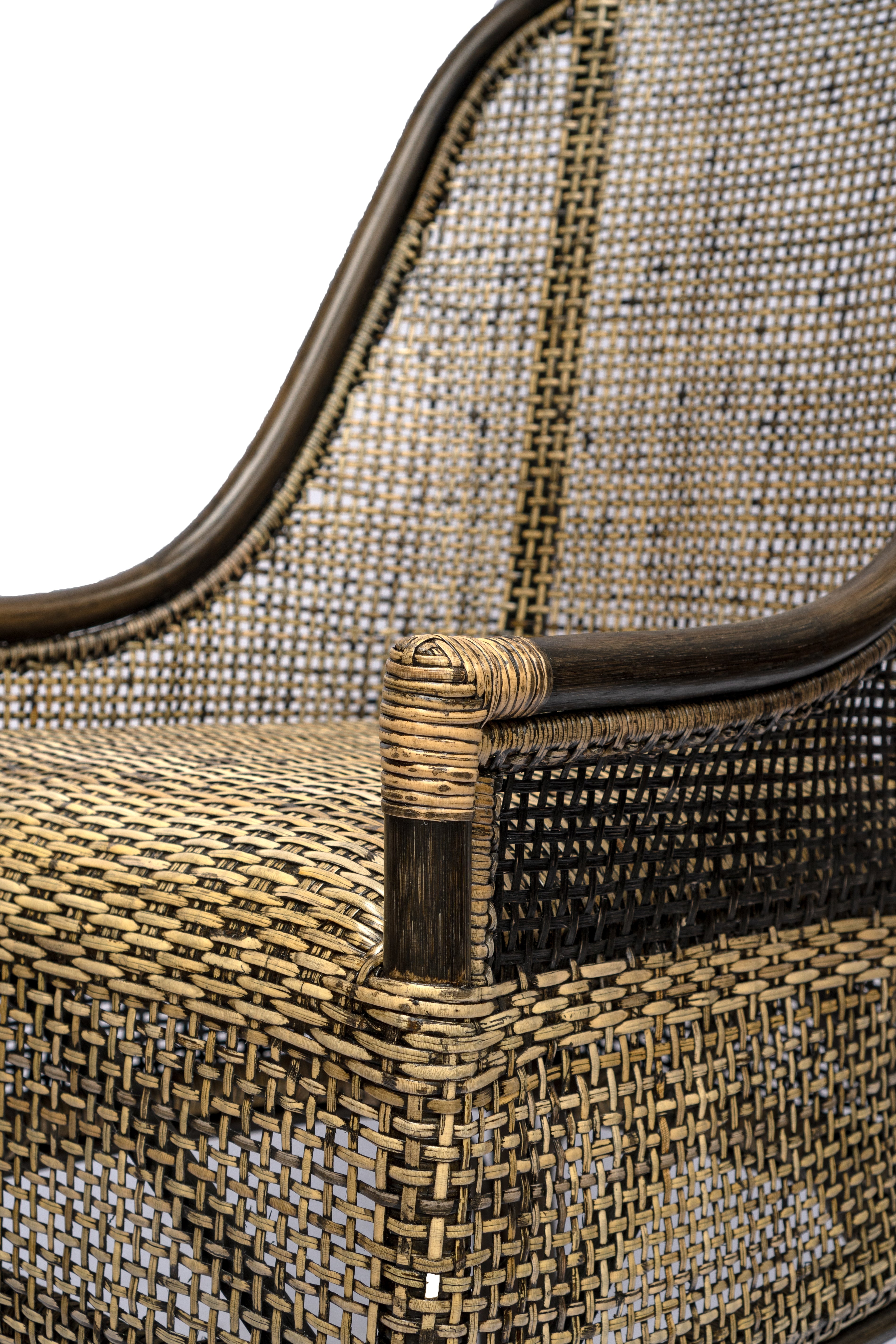 CR Albany Natural Rattan Dining Armchair